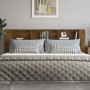 Smoked oak headboard furniture 220x18.5x104.5 cm by vidaXL, Headboards and footboards - Ref: Foro24-817282, Price: 86,60 €, D...