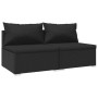 2-piece garden furniture set and black synthetic rattan cushions by vidaXL, Garden sets - Ref: Foro24-3101392, Price: 144,99 ...