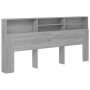 Mueble cabecero color gris Sonoma 220x19x103,5 cm de vidaXL, Cabeceros y pies de cama - Ref: Foro24-817262, Precio: 75,76 €, ...