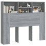 Mueble cabecero gris Sonoma 120x19x103,5 cm de vidaXL, Cabeceros y pies de cama - Ref: Foro24-817247, Precio: 62,15 €, Descue...