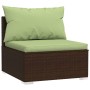 Gartensofa 8 Stück und Kissen aus braunem synthetischem Rattan von vidaXL, Gartensets - Ref: Foro24-3101508, Preis: 847,30 €,...