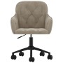 Light Gray Velvet Swivel Office Chair by vidaXL, Office chairs - Ref: Foro24-344867, Price: 96,57 €, Discount: %