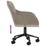 Light Gray Velvet Swivel Office Chair by vidaXL, Office chairs - Ref: Foro24-344867, Price: 96,57 €, Discount: %