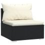 8-teiliges Gartensofa-Set und schwarze synthetische Rattankissen von vidaXL, Gartensets - Ref: Foro24-3101535, Preis: 869,40 ...