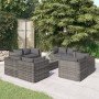 9-piece garden furniture set and gray synthetic rattan cushions by vidaXL, Garden sets - Ref: Foro24-3101565, Price: 739,12 €...