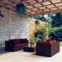 5-piece garden furniture set and brown synthetic rattan cushions by vidaXL, Garden sets - Ref: Foro24-3101483, Price: 369,73 ...