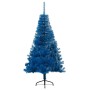 Halbkünstlicher Weihnachtsbaum mit blauem PVC-Träger, 180 cm von vidaXL, Weihnachtsbäume - Ref: Foro24-344682, Preis: 24,21 €...