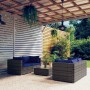 5-piece garden sofa set with gray synthetic rattan cushions by vidaXL, Garden sets - Ref: Foro24-3101486, Price: 339,86 €, Di...