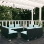 8-teiliges Gartensofa-Set und schwarze synthetische Rattankissen von vidaXL, Gartensets - Ref: Foro24-3101537, Preis: 855,49 ...