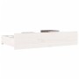 Cajones de cama 4 unidades madera maciza de pino blanco de vidaXL, Camas y accesorios - Ref: Foro24-814995, Precio: 115,14 €,...