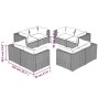 Garden furniture set 8 pieces and gray synthetic rattan cushions by vidaXL, Garden sets - Ref: Foro24-3101557, Price: 678,05 ...