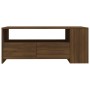 Oak brown engineered wood coffee table 102x55x42 cm by vidaXL, Coffee table - Ref: Foro24-816936, Price: 82,99 €, Discount: %