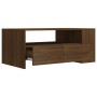 Oak brown engineered wood coffee table 102x55x42 cm by vidaXL, Coffee table - Ref: Foro24-816936, Price: 82,99 €, Discount: %