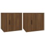 Nightstands 2 units brown oak color 50x39x47 cm by vidaXL, Lockers and storage cabinets - Ref: Foro24-816703, Price: 55,28 €,...