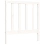 White solid wood bed frame with headboard 90x200 cm by vidaXL, Beds and slatted bases - Ref: Foro24-3193777, Price: 99,52 €, ...