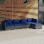 5-piece garden sofa set and gray synthetic rattan cushions by vidaXL, Garden sets - Ref: Foro24-3101662, Price: 377,31 €, Dis...