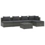 Set de muebles de jardín 6 pzas y cojines ratán sintético gris de vidaXL, Conjuntos de jardín - Ref: Foro24-3101637, Precio: ...