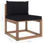 3-piece pallet garden set with impregnated pine wood cushions by vidaXL, Garden sets - Ref: Foro24-3067303, Price: 191,99 €, ...