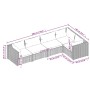 Gartenmöbelset 5-tlg. und Kissen Kunststoff Rattan grau von vidaXL, Gartensets - Ref: Foro24-3101693, Preis: 425,32 €, Rabatt: %