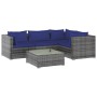 5-piece garden sofa set and gray synthetic rattan cushions by vidaXL, Garden sets - Ref: Foro24-3101686, Price: 367,49 €, Dis...