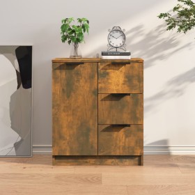 Smoked oak plywood sideboard 60x30x70 cm by vidaXL, Sideboards - Ref: Foro24-816988, Price: 76,99 €, Discount: %