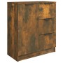 Aparador madera contrachapada color roble ahumado 60x30x70 cm de vidaXL, Aparadores - Ref: Foro24-816988, Precio: 75,96 €, De...