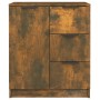 Aparador madera contrachapada color roble ahumado 60x30x70 cm de vidaXL, Aparadores - Ref: Foro24-816988, Precio: 75,96 €, De...