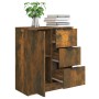 Aparador madera contrachapada color roble ahumado 60x30x70 cm de vidaXL, Aparadores - Ref: Foro24-816988, Precio: 75,96 €, De...