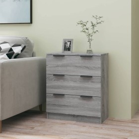 Aparador de madera contrachapada gris Sonoma 60x30x70 cm de vidaXL, Aparadores - Ref: Foro24-816986, Precio: 88,71 €, Descuen...