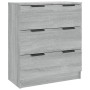 Aparador de madera contrachapada gris Sonoma 60x30x70 cm de vidaXL, Aparadores - Ref: Foro24-816986, Precio: 89,90 €, Descuen...