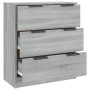 Aparador de madera contrachapada gris Sonoma 60x30x70 cm de vidaXL, Aparadores - Ref: Foro24-816986, Precio: 89,90 €, Descuen...