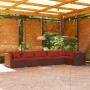 6-piece garden furniture set and brown synthetic rattan cushions by vidaXL, Garden sets - Ref: Foro24-3101707, Price: 596,08 ...