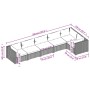 6-teiliges Gartenmöbel-Set und braune synthetische Rattankissen von vidaXL, Gartensets - Ref: Foro24-3101707, Preis: 596,08 €...