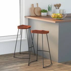 Gavin bar stools 2 pcs solid mango wood 50x40x78 cm by vidaXL, Kitchen stools - Ref: Foro24-344916, Price: 93,82 €, Discount: %