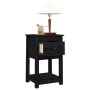 Nightstands 2 pcs solid black pine wood 40x35x61.5cm by vidaXL, Lockers and storage cabinets - Ref: Foro24-821738, Price: 100...