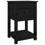 Nightstands 2 pcs solid black pine wood 40x35x61.5cm by vidaXL, Lockers and storage cabinets - Ref: Foro24-821738, Price: 100...