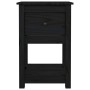 Mesitas de noche 2 uds madera maciza de pino negro 40x35x61,5cm de vidaXL, Taquillas y armarios de almacenamiento - Ref: Foro...