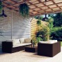 Garden furniture set 6 pieces with brown synthetic rattan cushions by vidaXL, Garden sets - Ref: Foro24-3101490, Price: 463,5...