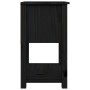 Mesitas de noche 2 uds madera maciza de pino negro 40x35x61,5cm de vidaXL, Taquillas y armarios de almacenamiento - Ref: Foro...