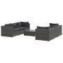 7-piece garden sofa set with gray synthetic rattan cushions by vidaXL, Garden sets - Ref: Foro24-3101501, Price: 591,99 €, Di...