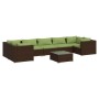 8-piece garden sofa set and brown synthetic rattan cushions by vidaXL, Garden sets - Ref: Foro24-3101964, Price: 798,99 €, Di...