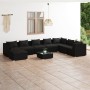 9-teiliges Gartenmöbel-Set und schwarze synthetische Rattankissen von vidaXL, Gartensets - Ref: Foro24-3101864, Preis: 867,21...