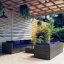 7-piece garden sofa set and gray synthetic rattan cushions by vidaXL, Garden sets - Ref: Foro24-3101502, Price: 554,70 €, Dis...