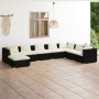 8-piece garden furniture set and black synthetic rattan cushions by vidaXL, Garden sets - Ref: Foro24-3101855, Price: 695,04 ...