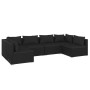 Set de muebles de jardín 6 pzas y cojines ratán sintético negro de vidaXL, Conjuntos de jardín - Ref: Foro24-3101872, Precio:...