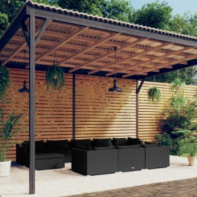 Gartenmöbel-Set 10 Stück schwarze synthetische Rattankissen von vidaXL, Gartensets - Ref: Foro24-3102040, Preis: 1,00 €, Raba...