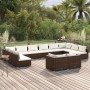 Gartenmöbel-Set 12-teilig und braune synthetische Rattankissen von vidaXL, Gartensets - Ref: Foro24-3102090, Preis: 1,00 €, R...