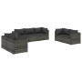 7-teiliges Gartenmöbel-Set und graue synthetische Rattankissen von vidaXL, Gartensets - Ref: Foro24-3102269, Preis: 625,79 €,...