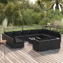 Garden furniture set 12 pieces black synthetic rattan cushions by vidaXL, Garden sets - Ref: Foro24-3102080, Price: 1,00 €, D...