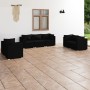 7-teiliges Gartenmöbel-Set und schwarze synthetische Rattankissen von vidaXL, Gartensets - Ref: Foro24-3102264, Preis: 554,71...